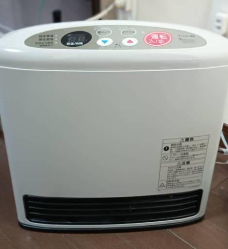 中古のリンナイガスファンヒーター　RNーB515FH