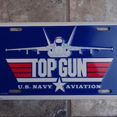アメリカ雑貨 トップガンTOPGUN ライセンスプレートマーヴェリック Made in U.S.A の画像