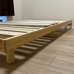 【受渡予定者有】ニトリ　シングル 脚付きヘッドレスすのこベッドの画像