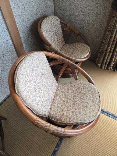 アンティークチェアー 2脚 四国工芸 森のサーカス アンティーク チェア