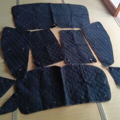 ハリアー60系サンシェード１台分　フルセット　アルミの画像