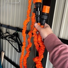 蛇腹ホース　ノズル付き