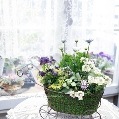 寄せ植えブリコラージュフラワー教室の画像