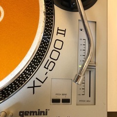 DJターンテーブルgemini XL-500Ⅱ 2台セット ダイレクトドライブの画像