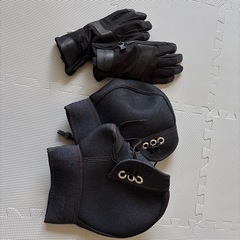 バイクのハンドルカバーと手袋