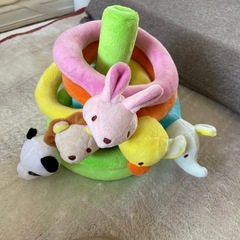 動物　わなげ　赤ちゃんのおもちゃ