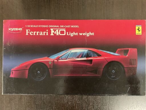 1/18 京商 フェラーリ F40 ライトウェイト ブラック KYOSHO Ferrari F40 Light Weight Black 現状品