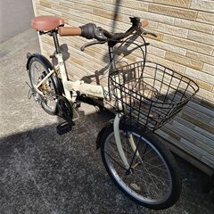 中古自転車 6段変速 20インチ 折り畳み 軽整備済み 防犯登録対応 町田市 相模原市 MM657の画像