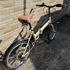 中古自転車 6段変速 20インチ 折り畳み 軽整備済み 防犯登録対応 町田市 相模原市 MM657の画像