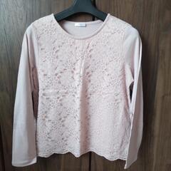 【美品】長袖カットソー Ｍ くすみピンク
