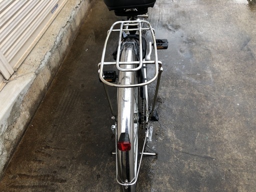617  パナソニック新機種電動アシスト自転車viviTX26インチシルバーボディー