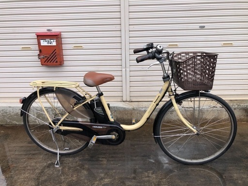 618  パナソニック新機種電動アシスト自転車viviFDDX26インチアイボリーボディー