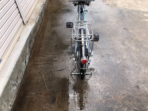620  ブリヂストン電動アシスト自転車アシスタ20インチミズイロアルミボディー