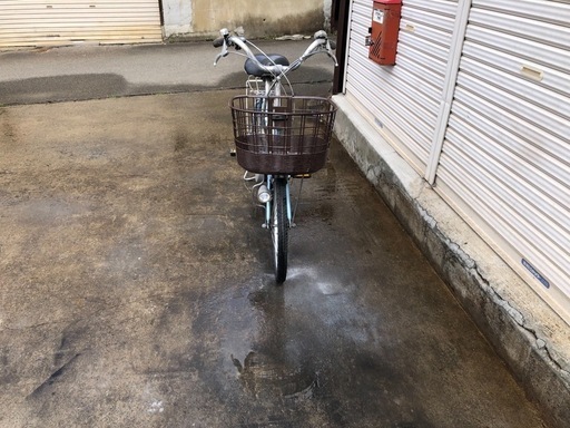 620  ブリヂストン電動アシスト自転車アシスタ20インチミズイロアルミボディー