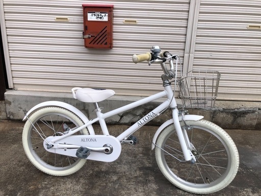 622  ALTONA子供自転車18インチホワイトボディー
