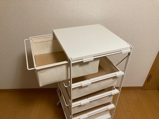 無印良品 スチールユニットシェルフ帆布バスケットセット・幅56cm