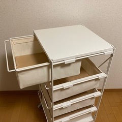 無印良品 スチールユニットシェルフ帆布バスケットセット・幅５６ｃｍタイプの画像