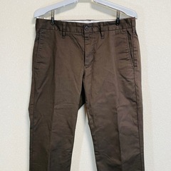 【中古品】無印良品ブラウン チノパン 73cmの画像