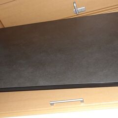 新品同様　未組立　定価の半値以下　ニトリ　セラミックトップテーブル(NコレクションT-12 150 BK)の画像