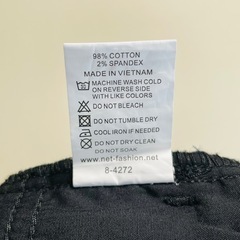 台湾NETブラック コーデュロイ ストレートパンツの画像