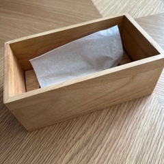 無印良品　木製ティシューボックス　ソフトパックティシュー用
