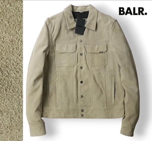 【値下げ】BALR ボーラー　牛革　スウェード　