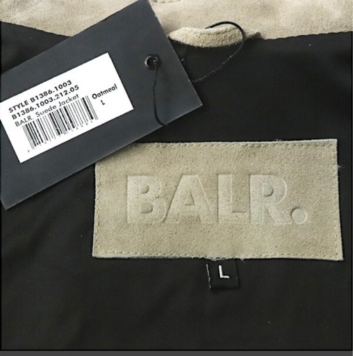【値下げ】BALR ボーラー　牛革　スウェード　