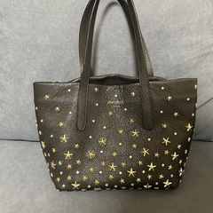 ☆ JIMMY CHOO正規品 ブラック レザートート☆スワロフ...
