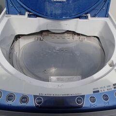 f250520-017Z Panasonic NA-FS80H5 8㎏ 洗濯機 eco wash 中古品 キズ汚れ割れ劣化有 の画像