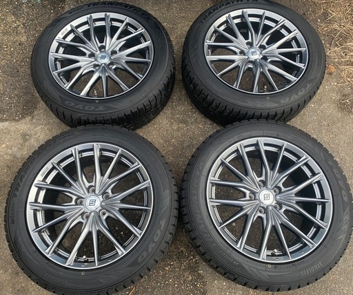 1/31受付中　スタッドレス☃️225/55-18 114.3×5 トランパスTX 美品