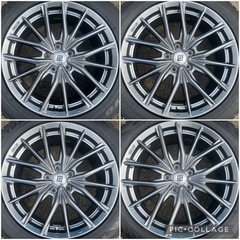 10/26受付中　スタッドレス☃️225/55-18 114.3×5 トランパスTX 美品の画像