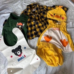 子供服、食事用エプロン