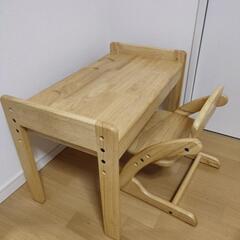 子ども用デスクとキッズチェアセット