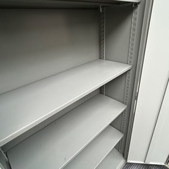 ITO 両開き書庫 観音開き キャビネット 収納庫 物置 書類棚　昭和レトロ　オフィス家具　収納家具　書庫　スチールキャビネット　岐阜市発の画像