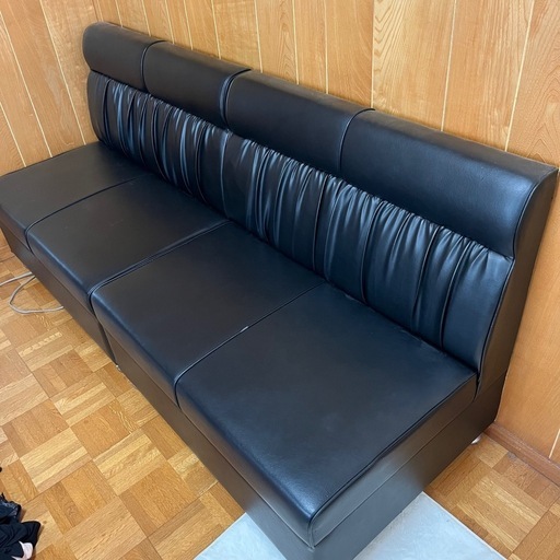 2人掛け　ソファ 2脚　レザー　家具　椅子　イス