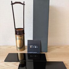 手桶花生（花台付） 金沢箔 『箔一』　茶道具