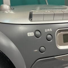 小泉成器 CDステレオラジカセ シルバー2023年製の画像