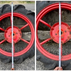 耕運機  トラクター　
管理機  水田用  車輪  タイヤの画像