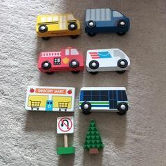 傷汚れございます☆海外っぽい木製車のおもちゃ