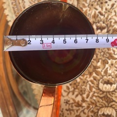 銅メッキ仕上げ　花瓶の画像