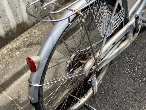 [昭和レトロ]National(ナショナル)24吋 ママチャリ 変速なし 昭和レトロ]National(ナショナル)24吋 ママチャリ 変速なし