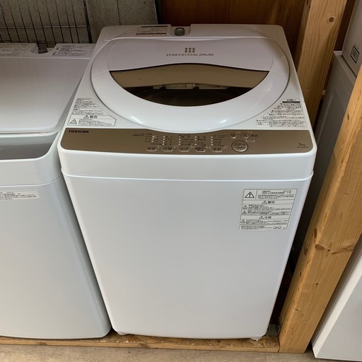 2019年製　東芝　全自動洗濯機　5.0kg AW-5G8