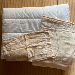 ベビー用 掛け布団　布団カバー ピローカバー 3点セット オーガニックコットンの画像