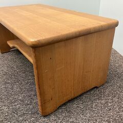 中古　きび工房　ベンチ　椅子　棚　花台　多目的台　タモ無垢　どっしり木製　頑丈　W680×D360×H300　愛知県 一宮市 名古屋 稲沢 江南 岩倉 岐阜 羽島 各務ヶ原 三重 愛知 グッドプライス一宮の画像