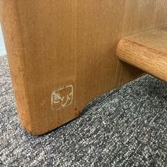 中古　きび工房　ベンチ　椅子　棚　花台　多目的台　タモ無垢　どっしり木製　頑丈　W680×D360×H300　愛知県 一宮市 名古屋 稲沢 江南 岩倉 岐阜 羽島 各務ヶ原 三重 愛知 グッドプライス一宮の画像