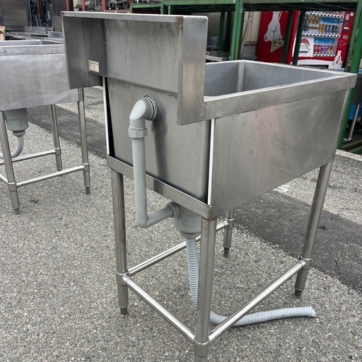 ☆中古品  タニコー1槽シンク  450×750×1040  厨房用品  ☆ 