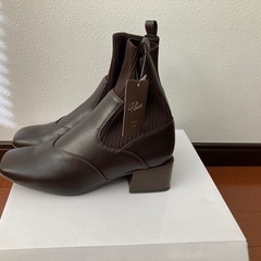 ニットブーツ　ブラウン　Mの画像
