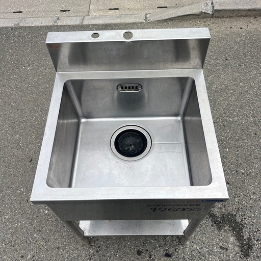 ☆中古品  マルゼン1槽シンク  600×600×800  厨房用品  ☆ 
