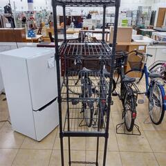 ★ジモティ割あり★  スチールラック 黒 H178.5×D31×W52 クリーニング済み OJ8429の画像