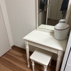 ドレッサー 化粧台 ホワイトの画像